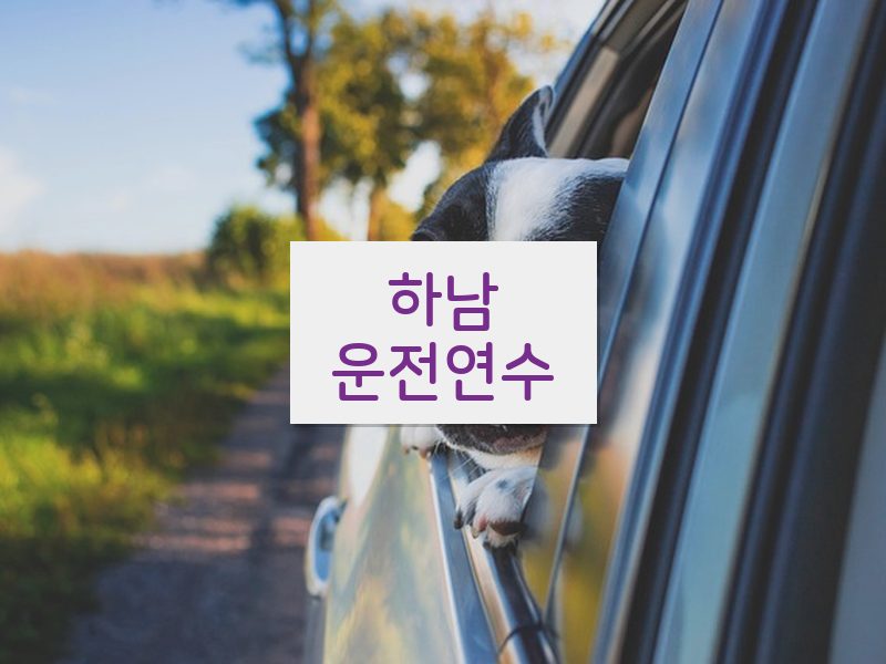 하남운전연수 후기
