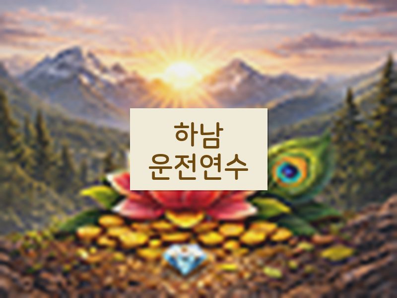 하남운전연수 후기