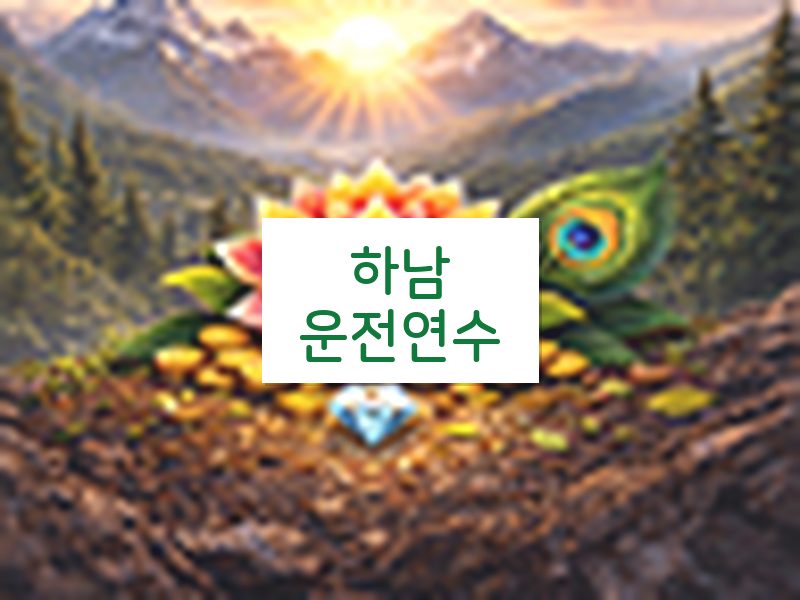 하남운전연수 후기