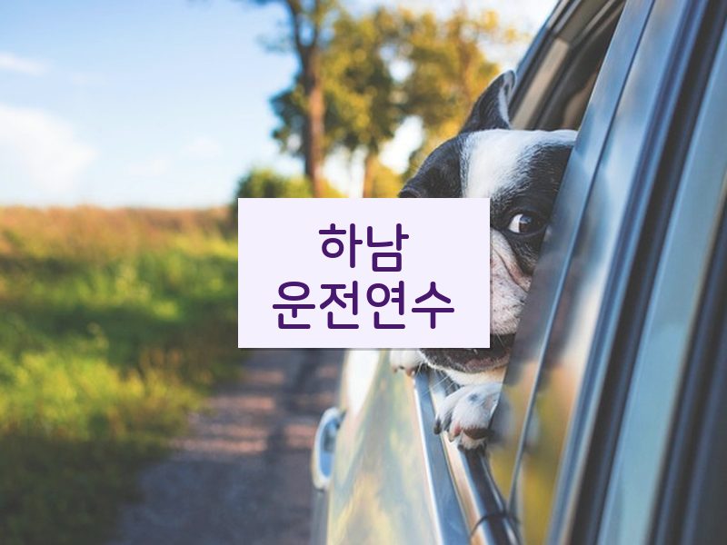 하남운전연수 후기