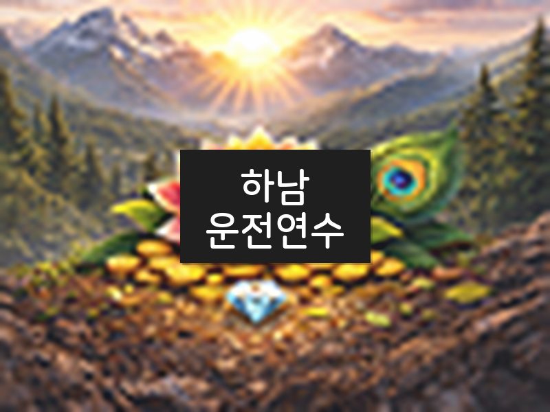 하남운전연수 후기