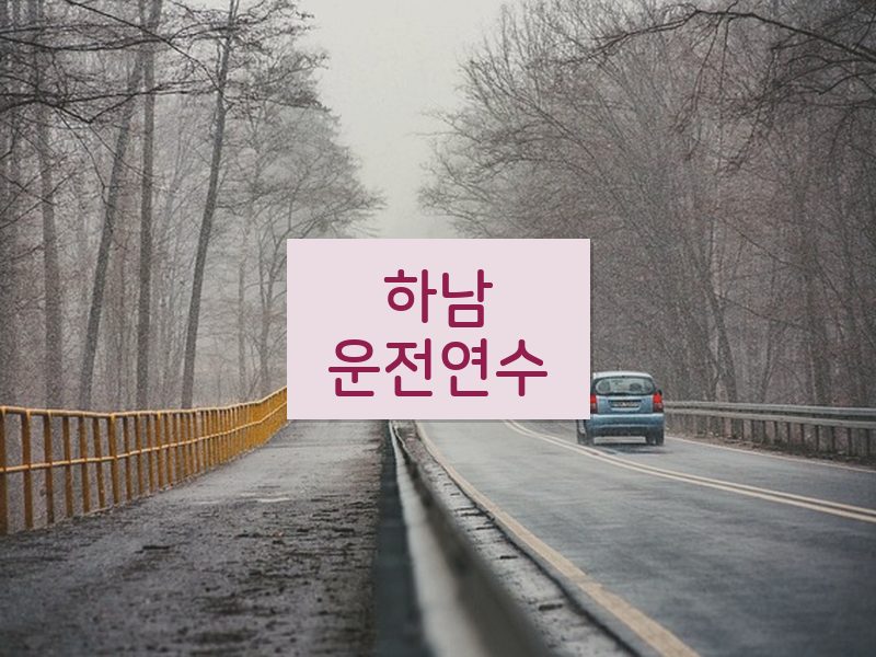 하남운전연수 후기