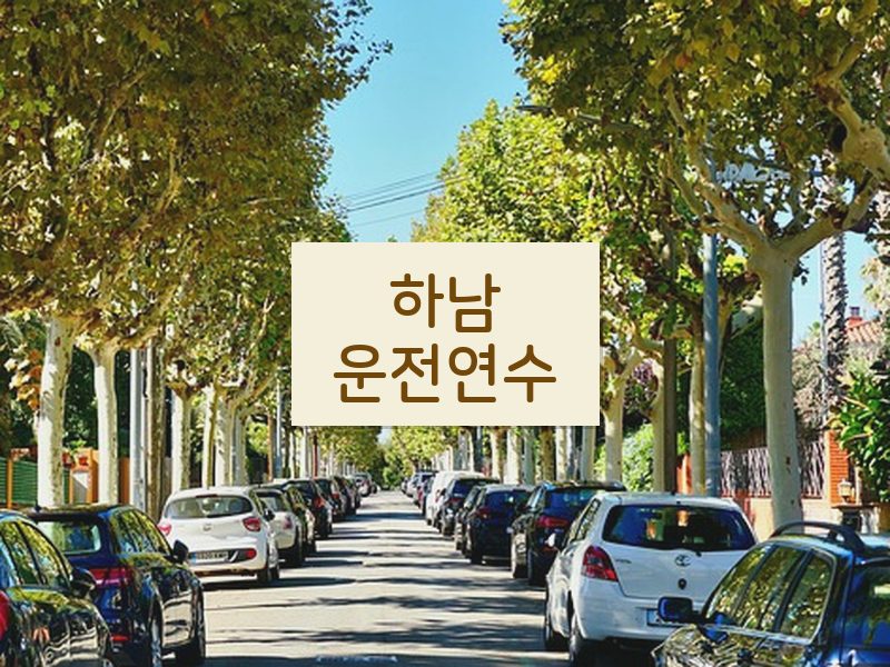 하남운전연수 후기