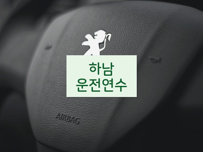 하남운전연수 후기