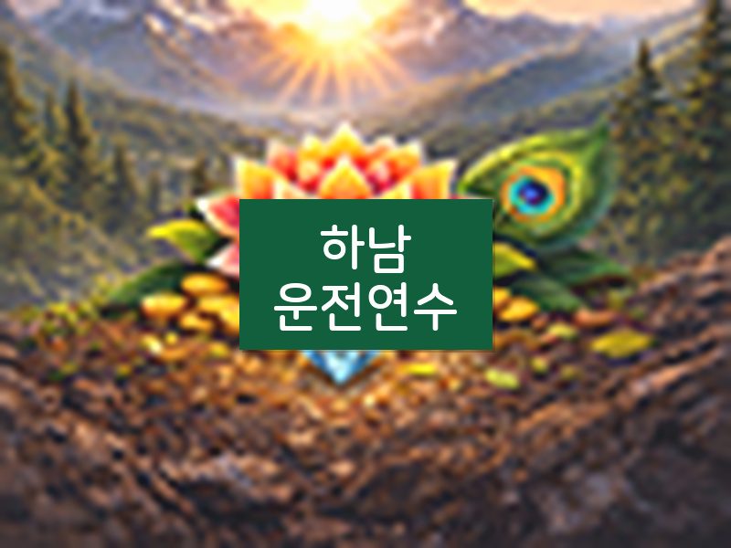 하남운전연수 후기