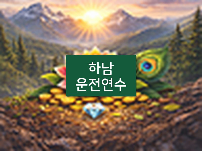 하남운전연수 후기