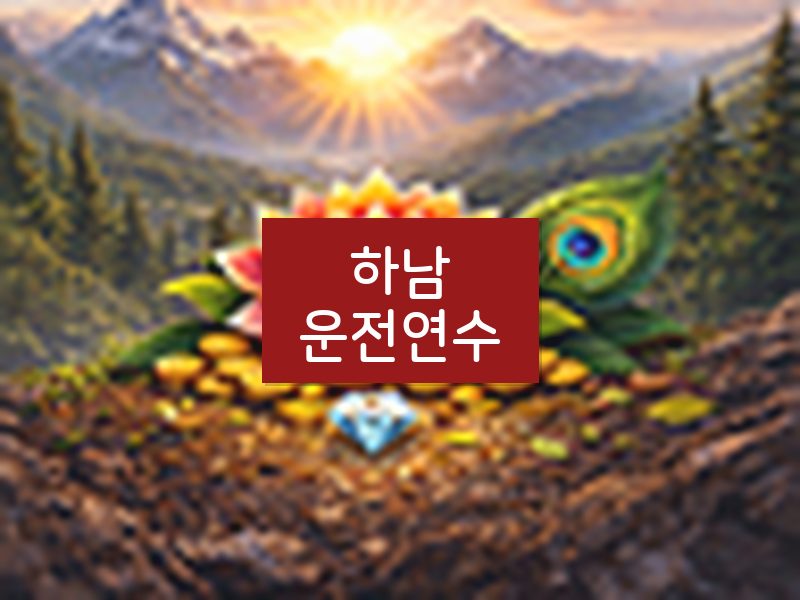 하남운전연수 후기