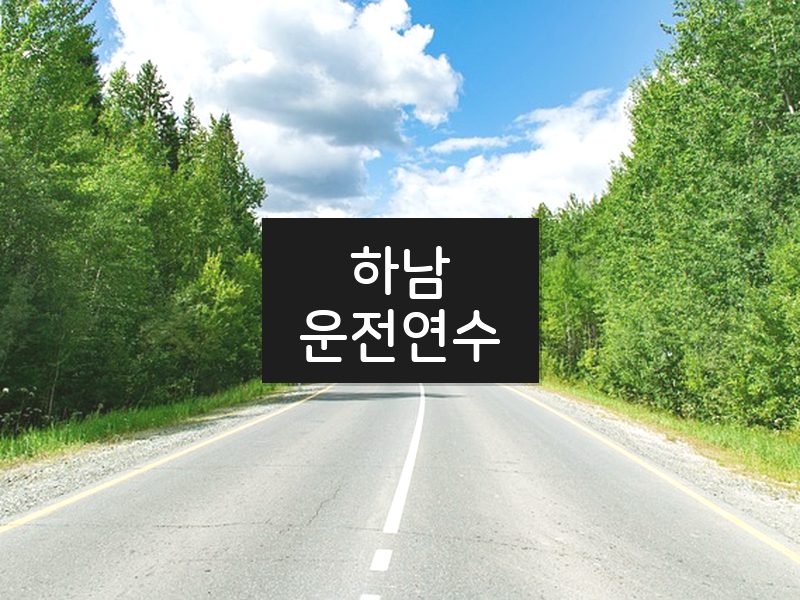 하남운전연수 후기