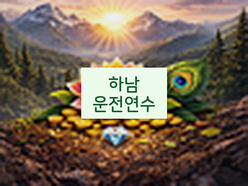하남운전연수 후기
