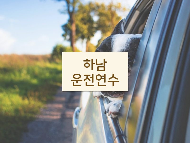 하남운전연수 후기