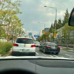 혼잡한 시간 운전 연습